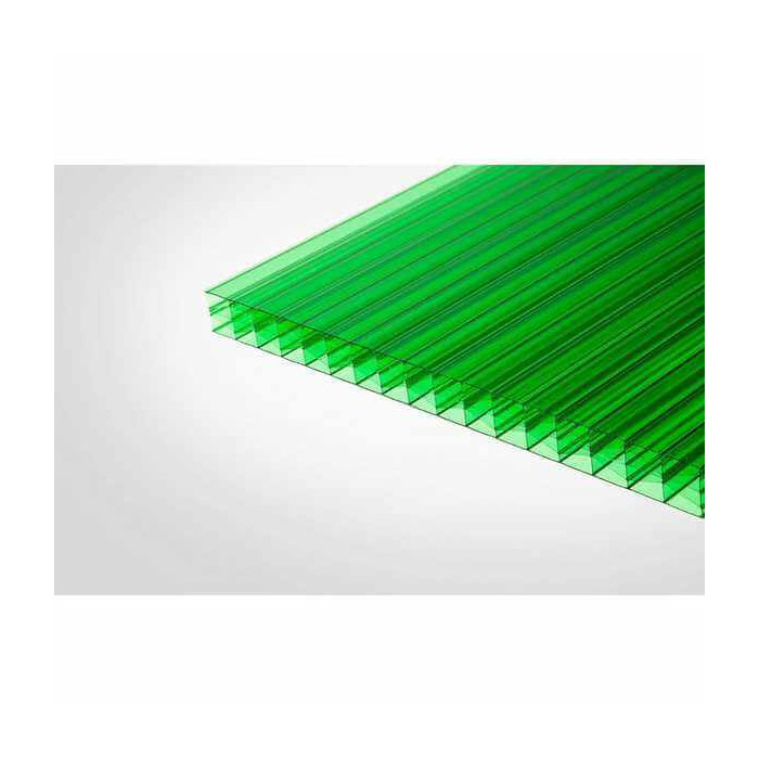 Сотовый поликарбонат 6 мм КОЛИБРИ зелёный 2100х6000 мм